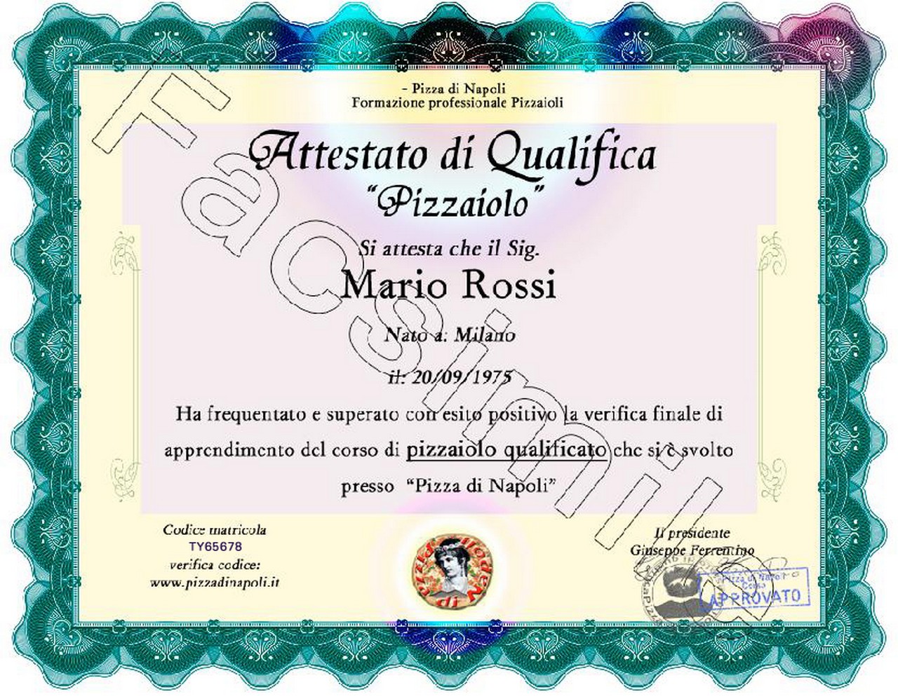 Attestato di qualifica